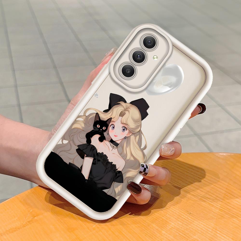 Soft Silicone Square Ladders Cartoon Pattern Full Cover Camera Protection Shockproof Case for Huawei Honor Xiaomi Redmi Samsung