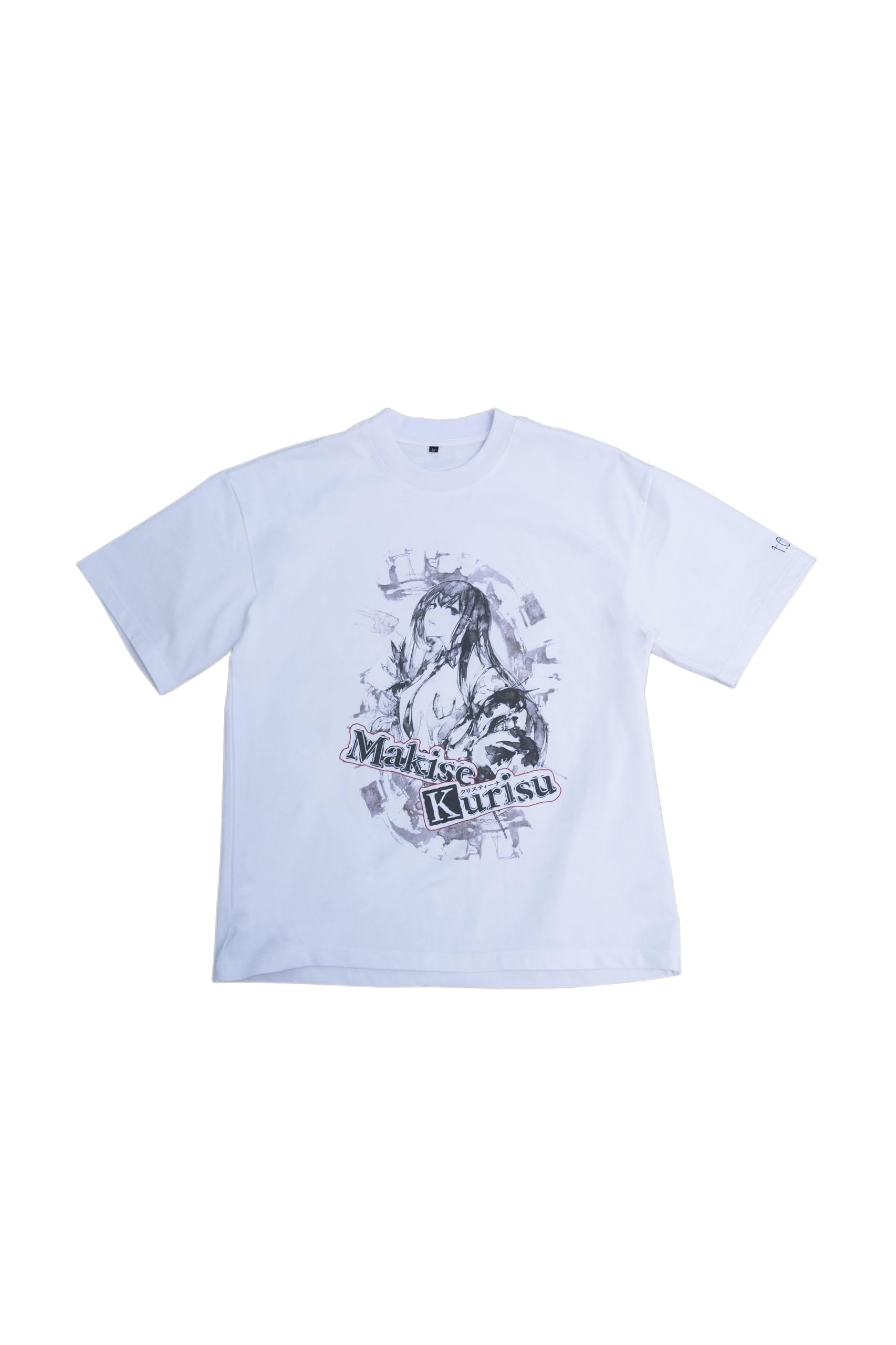 

[Yushin Rengetsu Co., Ltd.] STEINS;GATE Makise Kurisu Ink Painting Style White Monochrome T-Shirt (JP, Alphabet, Small)