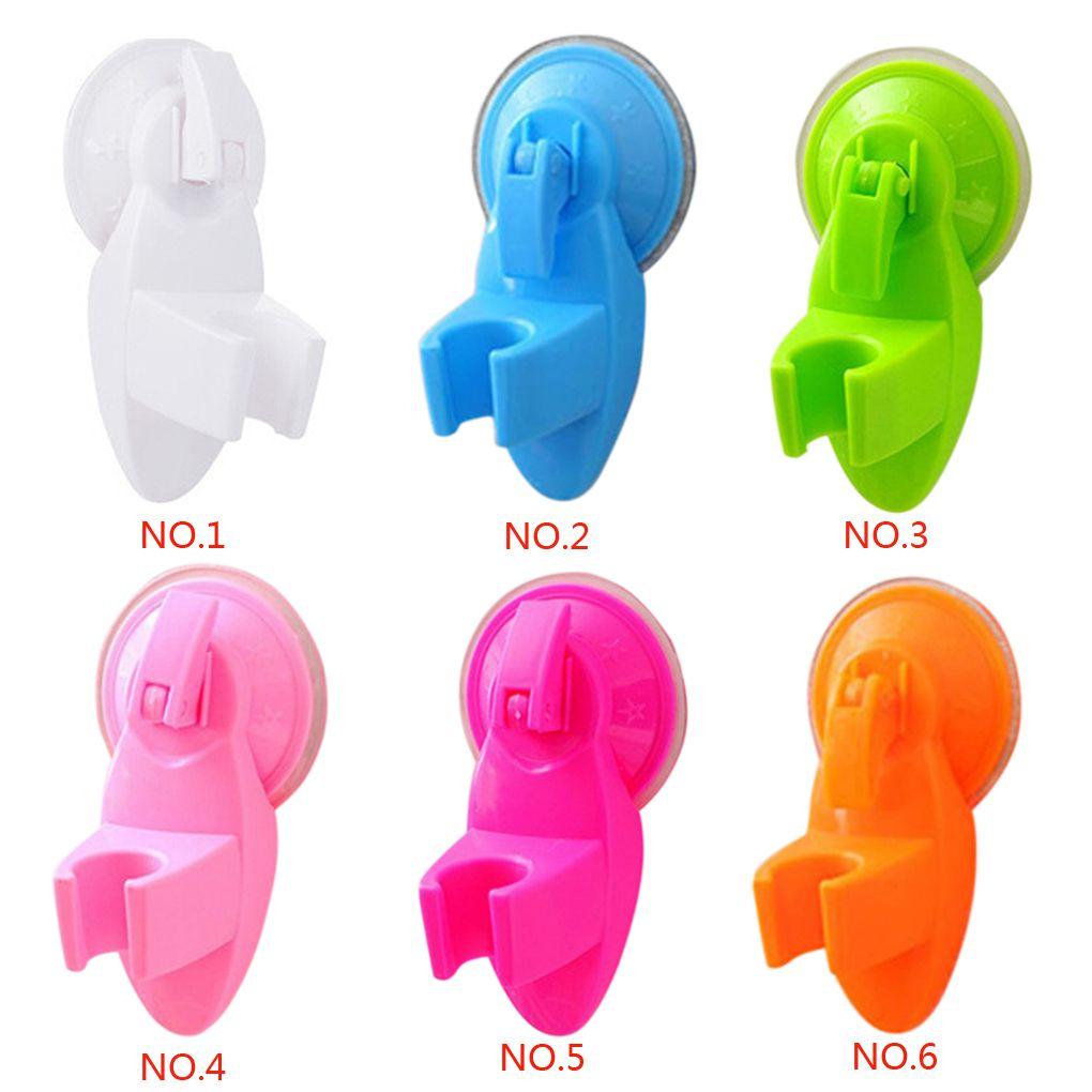 Bathroom Strong Attachable Shower Holders Movable Bracket Suction Mounting Seat Household Bathing Room Suctorial Pedestal