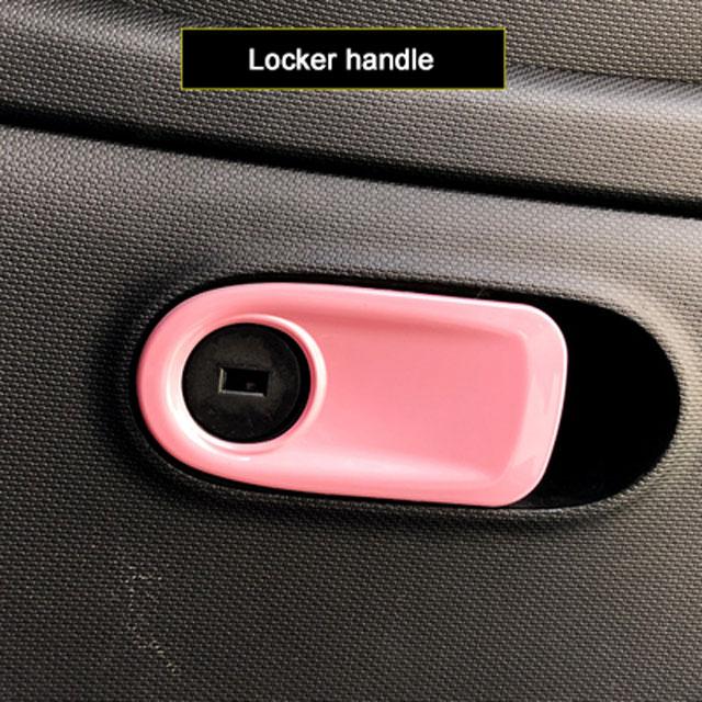 Car Pink Full Interior Modification Window Lift Panel Decoration Sticker For Smart 453 Fortwo Forfour Car Styling