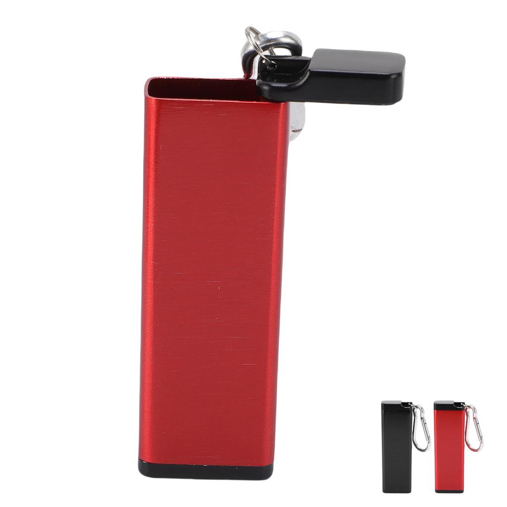 Portable Metal Storage Container Aluminum Alloy Outdoor Airtight Storage Box with Whistle Lanyard fo