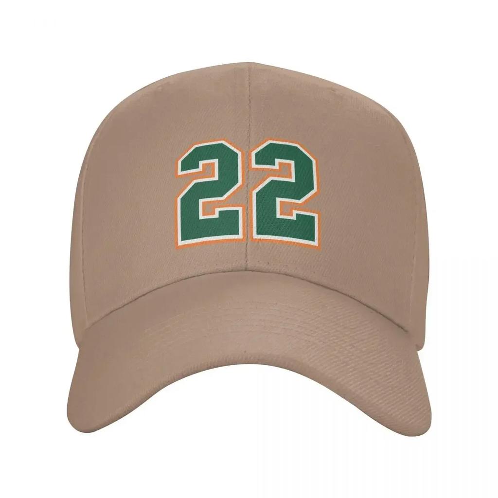 Jersey Number Number Twentytwo Straight From Miami Baseball Cap Fashion Beach Luxury Unisex Hat New In Hat Girl Unisexs