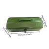 Metal Tools Box Empty Tool Box Easy Access with Handle Hardware Storage Lock