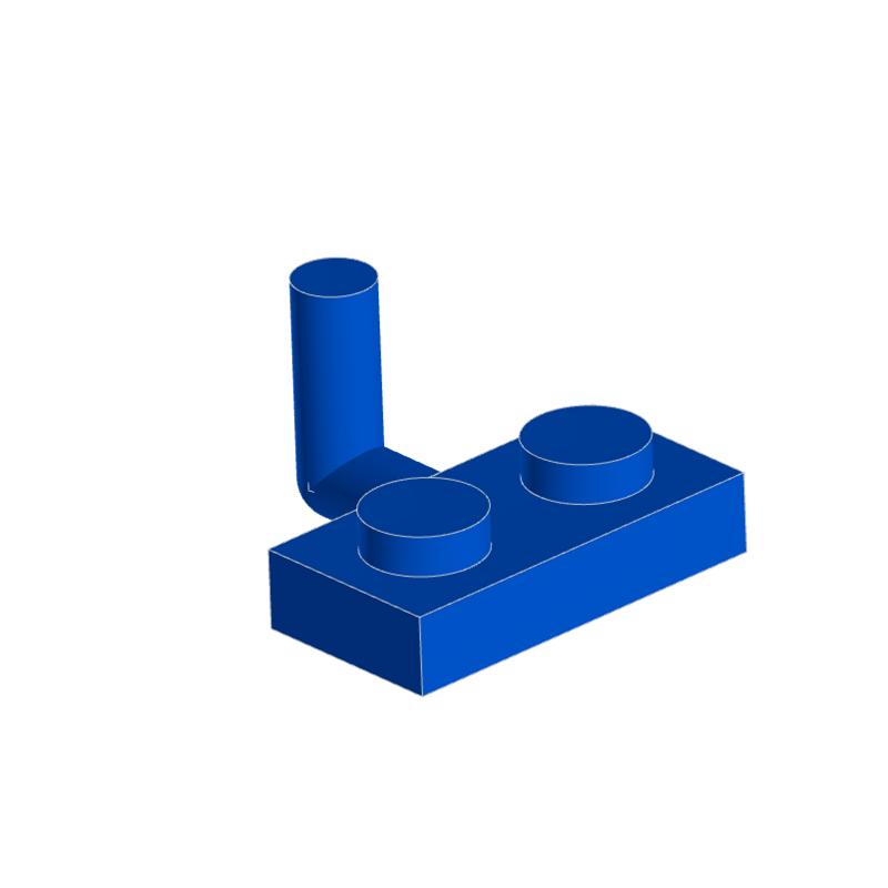 10Pcs 4623 88072 1x2 Hinge Plate with Handle Building Blocks Moc Accessories Compatible with Bricks Children Toys Gift Box