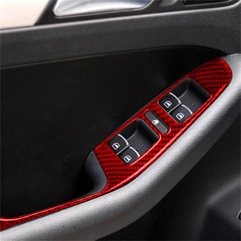 For Volkswagen Jetta 2011 2012 2013 2014 ABS Carbon Fiber Car Center Control Interior Decoration Sticker Car Accessories