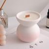 Ceramic Candlestick for Romantic Candlelit Dinners and Aromatherapy, Small Candle Holder for Holiday Atmosphere.