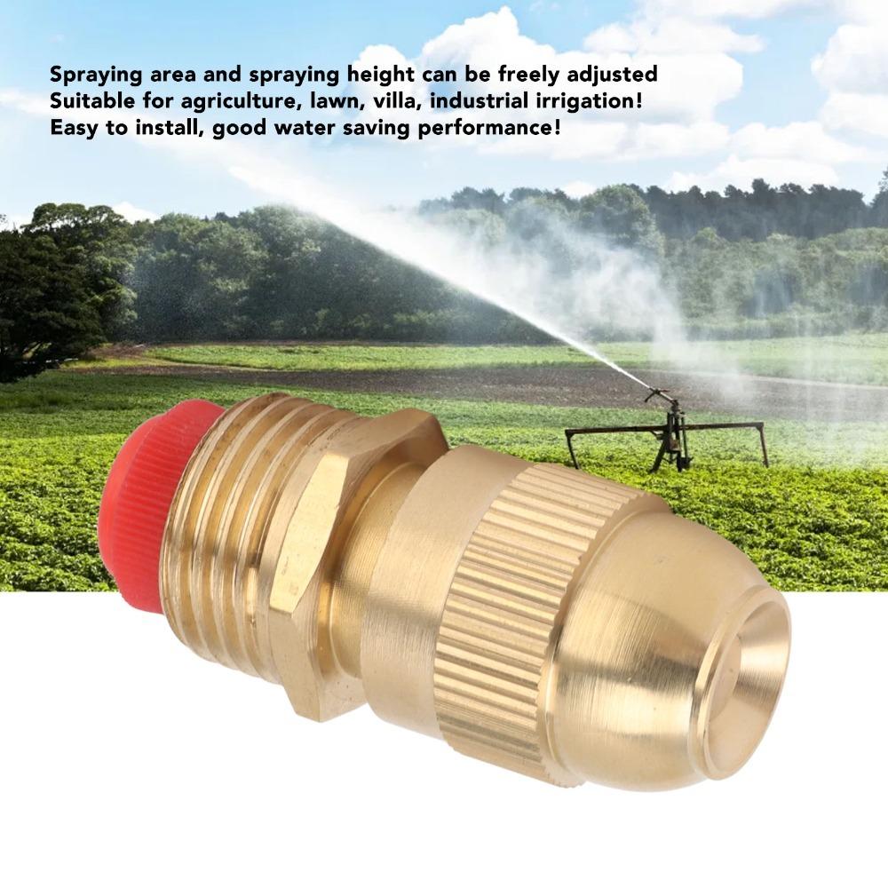 5PCS Brass Spray Nozzle Gold Irrigation Nozzle Durable Misting Nozzle  Fountain Atomization