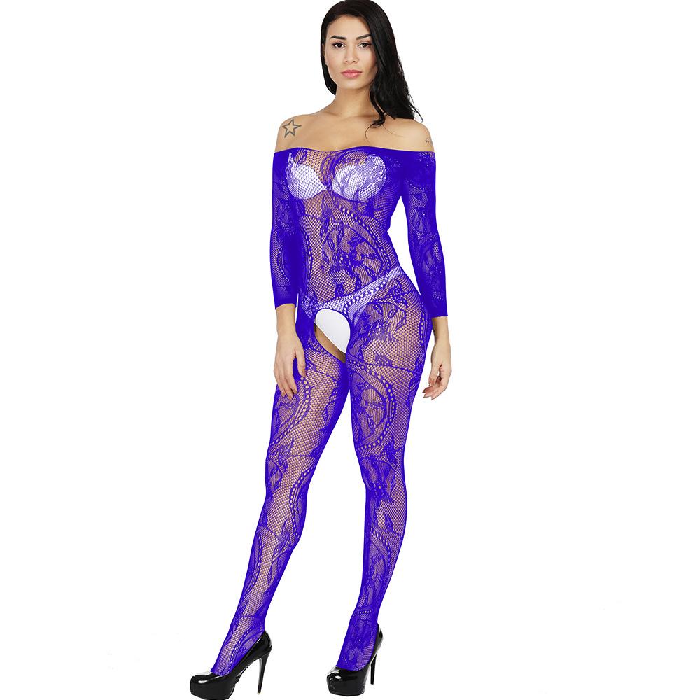 Sexy Underwear Online Sexy One-piece, Neck-hanging One-piece Stockings, Open-ended Hollowed Out On All Sides