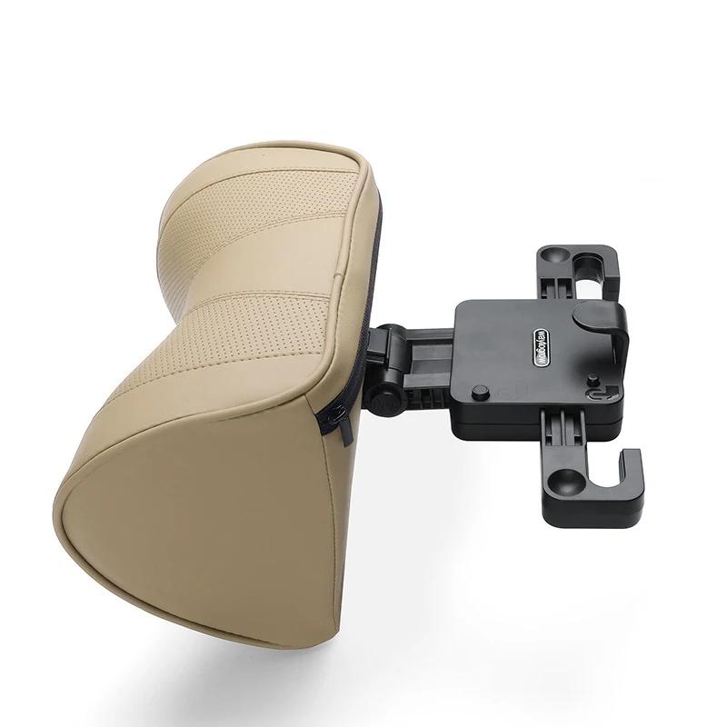 Car Headrest Pillow Adjustable Memory Foam Car Neck Pillow Multi-Function Head and Neck Pillow Support Cushion Auto Accessories