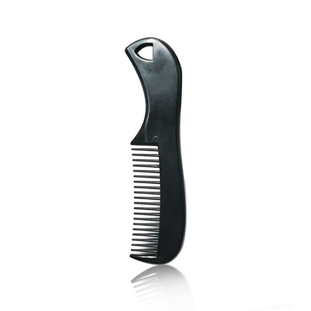 Professional Men Plastic Pocket Combs Anti-slip Black Moustache Combs Mini Beard Comb Barber