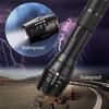 High Power LED Flashlight Tactical Flashlight Aluminum Alloy Telescopic Zoom Torch Lamp for Outdoor Camping Fishing Emergency