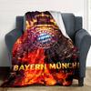 Bayern Munich Crest Blanket Warmthful Decor Perfect for Chair Bed Office Chair All-Season Use Stylish Decor Suitable for Gifting Relatives and Friends