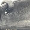 LOEWE Repeat Anagram Jacquard Square Tote Shoulder Bag Canvas Calf Leather Navy Blue Black