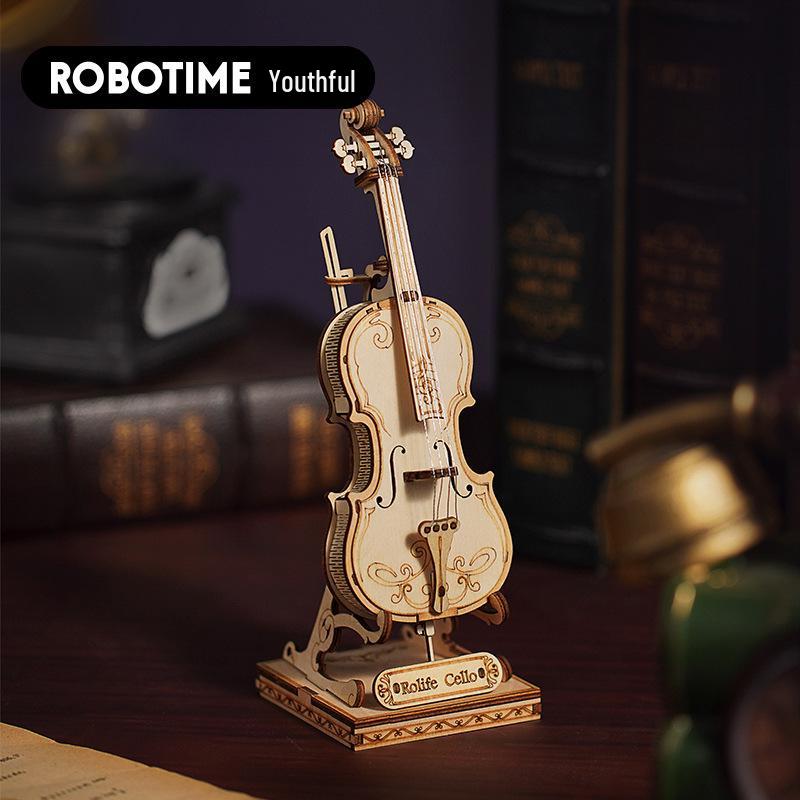 Robotime Wooden 3D Musical Instrument Puzzle DIY Toy Gift for Children