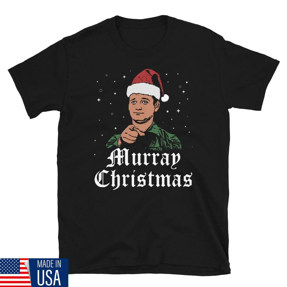MURRAY CHRISTMAS T-SHIRT! - Bill Murray Caddyshack Life Aquatic Festive T-Shirt S