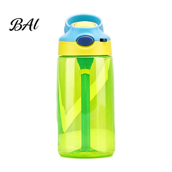 Anti Choking Training Bottle for Kids Cartoon Sippy Cup, 470ml Water with Straw Adjustable Strap, Pop Up Toddler Lid Flip Top Tumbler School, Portable