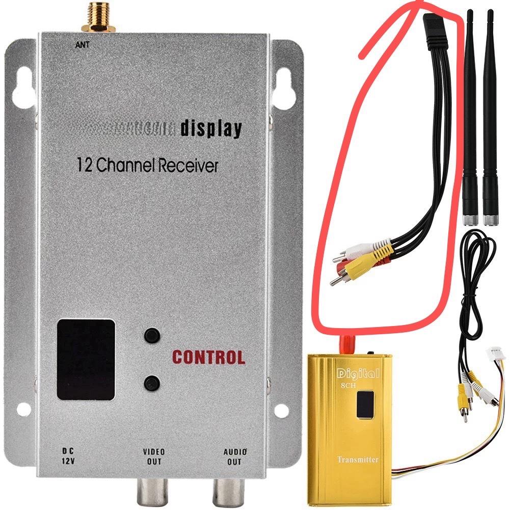 1.2G 1.5W Transmitter & Receiver for Drone, Aerial Photography, Model Airplane, Wireless FPV Transmission