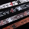 Skeleton Pattern Cross Casual Belt Accessories Female Waistband Korean Waist Strap PU leather Belt