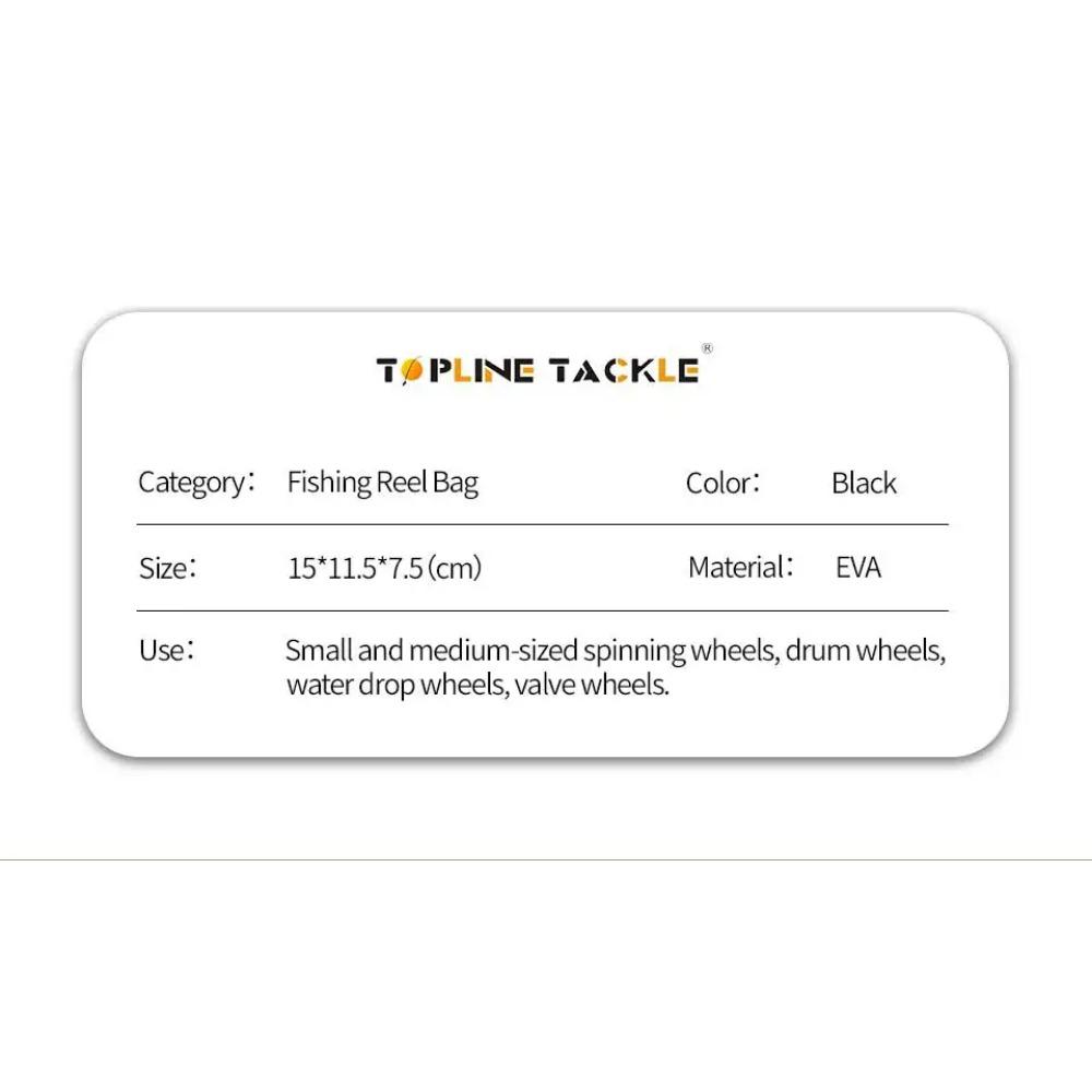 Portable Fishing Reel Bag Protective Case Black 15.5cm Waterproof EVA Outdoor Cover Boxs for Spinning Reel Fishing Tools Tackles