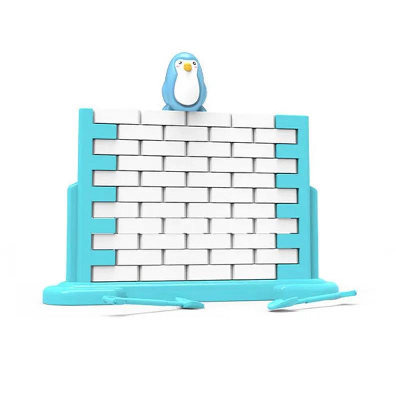 

Mini Fun Save Penguin Ice Breaker Strategy Game Interactive Balance Blocks Board Game for Parent-Child Family Fun and Learning