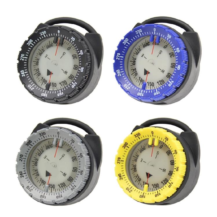 Pipe Clamp Compasses Diving Compasses Outdoor Underwater Glowing Compasses Watertight Water Sport Swimming Compasses