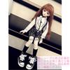 GeekDwarf Doll Clothes Figure Beautiful Girl Gal Casual Outfit with JK and Socks Set of [6-Piece Set] 1/3 Outfit, Sneakers, Uniform, Overalls,