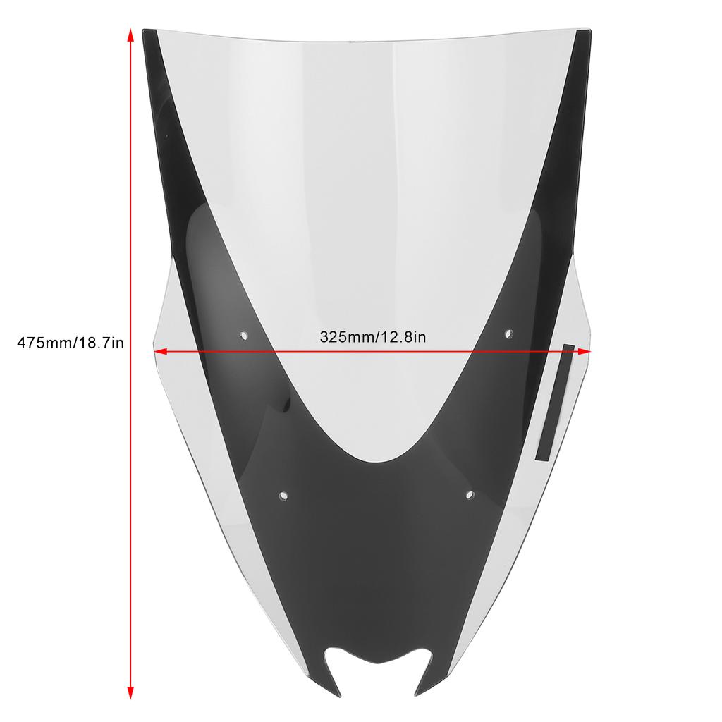 Motorcycle Raised Windscreen Replacement Fit for N 125Celsius155 20152018(Transparent )