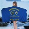 Sigma Gamma Rho LOGO Microfiber Printed Beach Towel Mountain Climbing Yoga Beach Swimming Running Absorbent Soft Towel