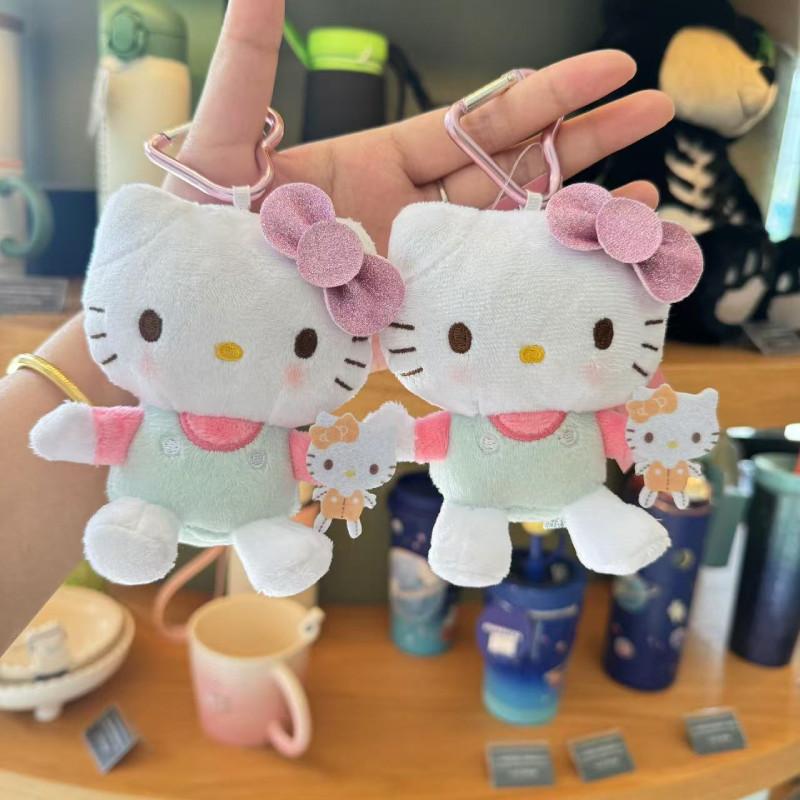 50th Anniversary Hellokitty Plush Keychain Love Lock Catch Bag Decoration Gift