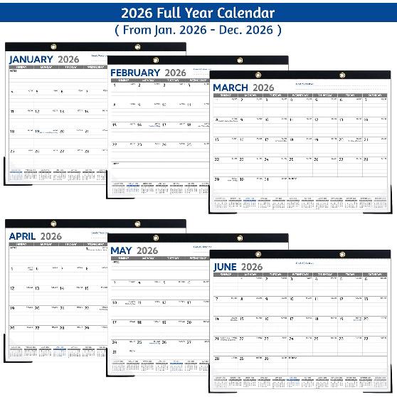 2026 Desk Calendar – Jan 2026 – Dec 2026, Large Desk Calendar 2026, 14.6’’ x 11.5’’, 2026 Desk/Wall Calendar with To-do Lists, Desk Pad,