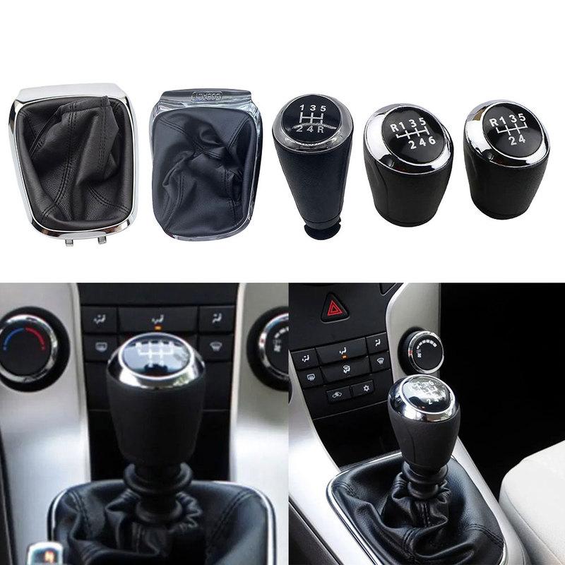 Car Interior Upgrade Black Leather Gear Knob Car Shift Cover Personalized Styling Includes Dust Cover For T300 1.4L