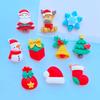 10 Stück Neue Niedliche Weihnachts-Serie Flache Rückseite Harz Cabochons Scrapbooking DIY Schmuck Handwerk Dekoration Zubehör