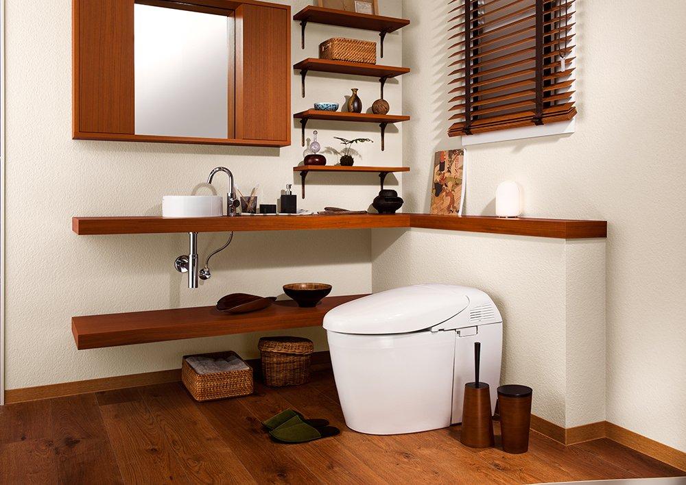 Fujiei Dusper Style Toilet X and This Toilet Brush Is Perfect for Any Crafted by Japanese It Features a Woodgrain Finish and a Design That Blends