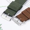 16mm 18mm 20mm 22mm Nylon Armee Sportband Nylon Stoff Gürtel Zubehör Dornschließe Bänder Schwarz Kaffee Blau Grün Uhrenarmband