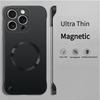 Ultra Thin Metallic Paint Magnetic For Magsafe Case For 17 Air 16 15 14 13 12 Pro Max Plus Frameless Cooling Hard Cover