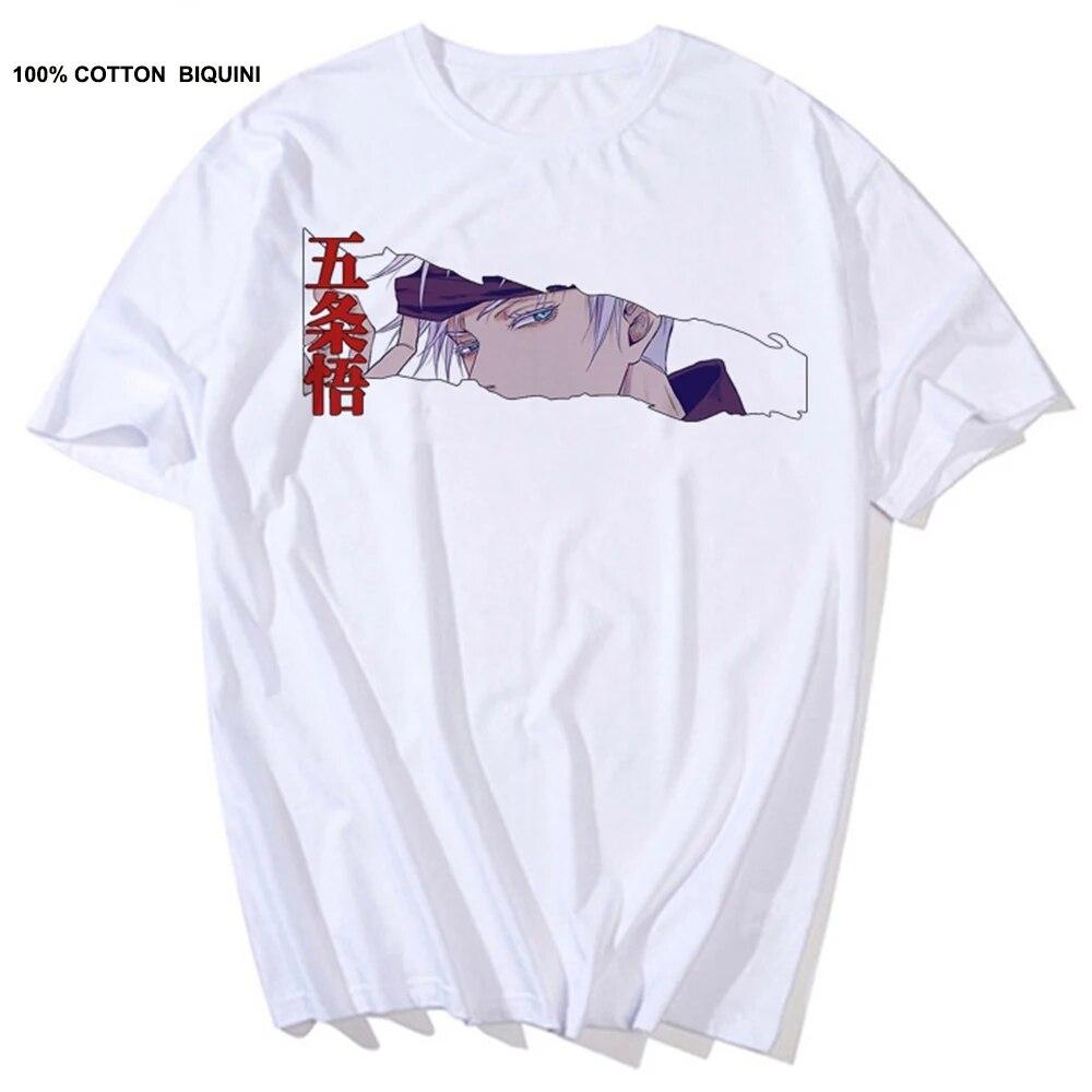 Japońskie anime Jujutsu Kaisen t-shirty unisex Itadori Yuji drukuj koszulki w stylu Harajuku Sukuna fajne unisex 100% bawełniana koszulka z krótkim rękawem