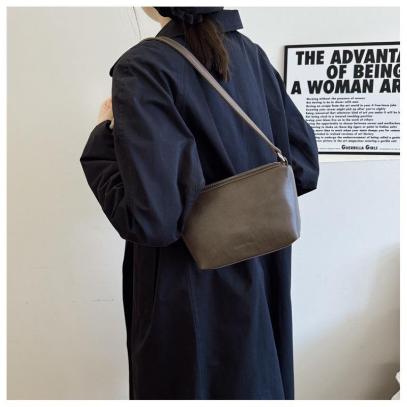 Fashion High-end Bag Women's Autumn and Winter New Niche Simple Small Square Bag Soft Leather Messenger Bag