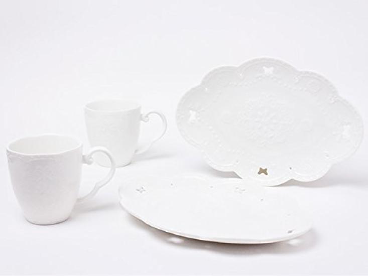 

Hanaemori Pair Mug Plate & (White) hanaemori-28