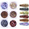 6 Color Nails Powder for Women Nails Glitter Dust Fine Shine Pigment Nails Art Powder for Nails Art Decorations
