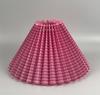Ceramic Lamp with Retro Pleated Fabric Shade for Living Room or Bedroom Table