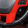 For Ford Ranger 2015-21 ABS Red Steering Wheel Frame Trim Car Accessories Cover