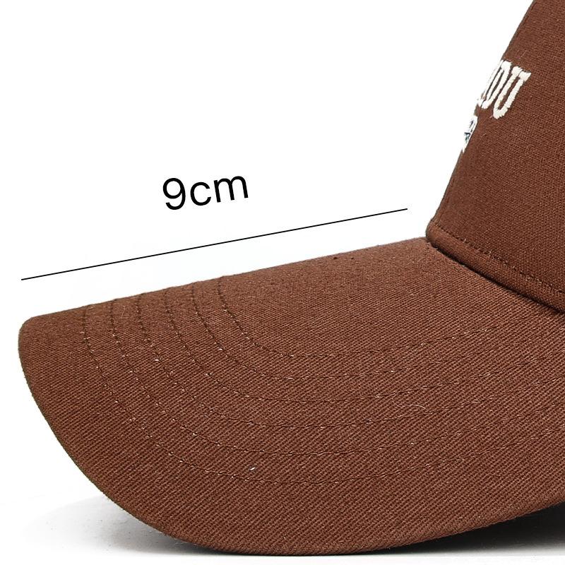 Big Head Embroidered Couple Baseball Cap Outdoor Student Sunscreen Cap