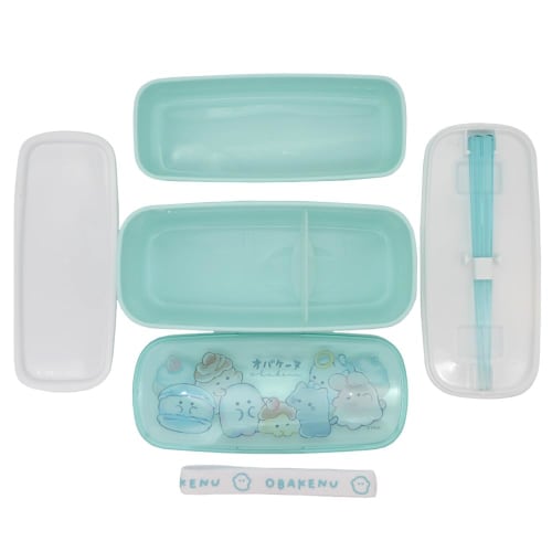Kracks Obakenu 2-Tier Lunch Box, Mugyumugyu, Bento Box, Handmade Lunch, Lunch Box, 195696