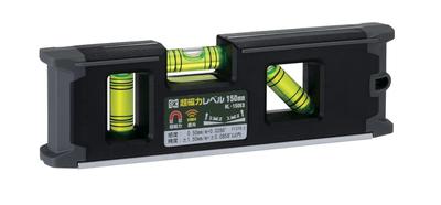 Niigata Seiki SK Super Magnetic Level with Magnet, 150mm, Black, ML-150KB