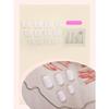 24pcs Short Square Solid Color False Nails, Simple Style, With 1pc File And 1pc Jelly Gel Press On Nails Nail Supplies