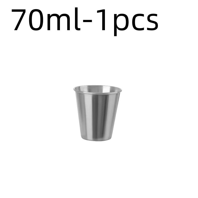 Stainless Steel Metal Cup Beer Cups White Wine Glass Coffee Tumbler Travel Camping Mugs Drinking Tea Mug Set Outdoor