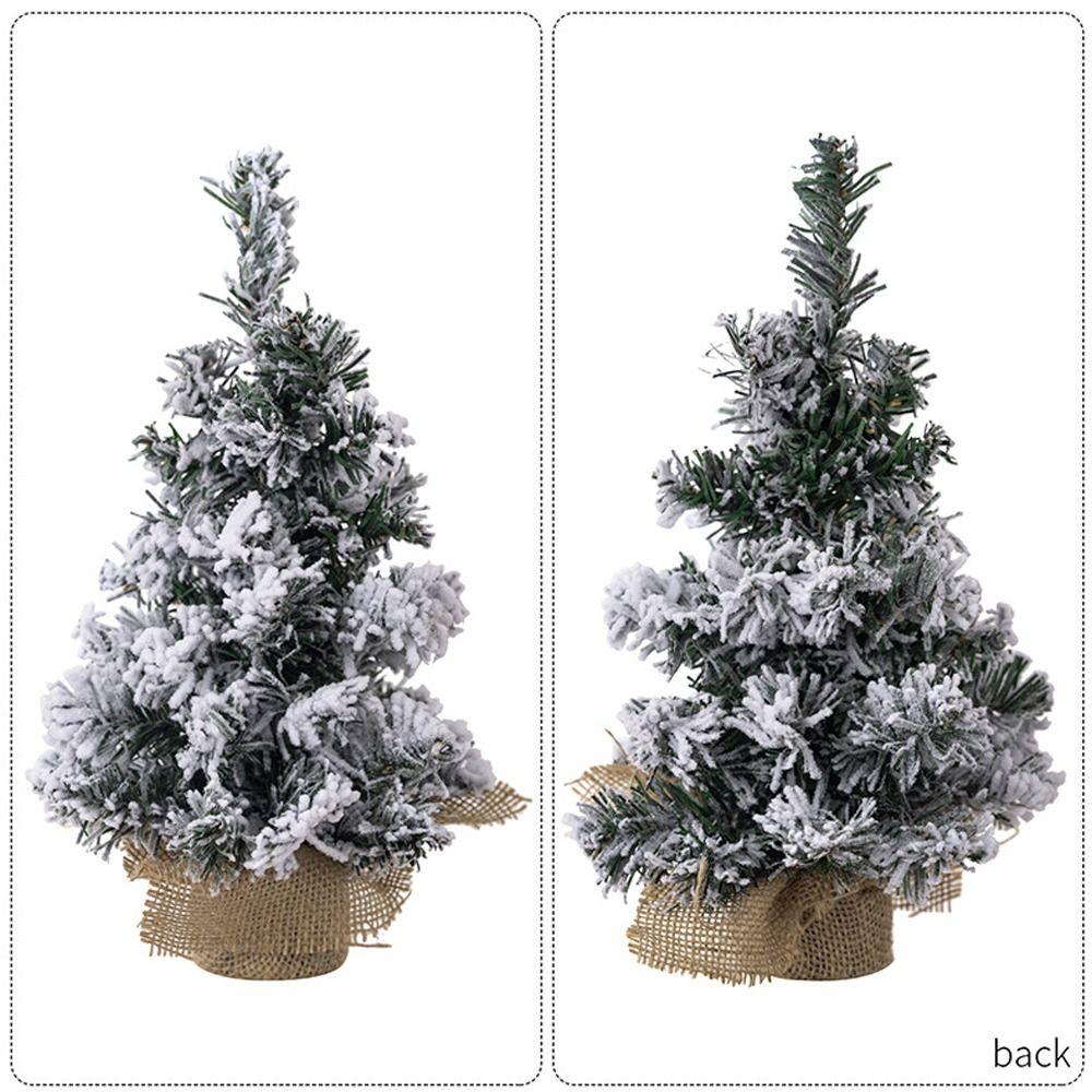 Plastic Spray Snow Christmas Tree Lifelike Artificial Pine Tree  Hotel Office Decor