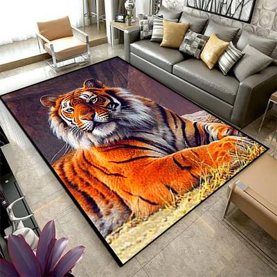 3D Baskı Kaplan Baykuş Aslan Kartal Hayvan Desen Oturma Odası Halıları Ev Dekorasyon Paspas Koridor Yatak Odası Başucu Kat Mat Halılar