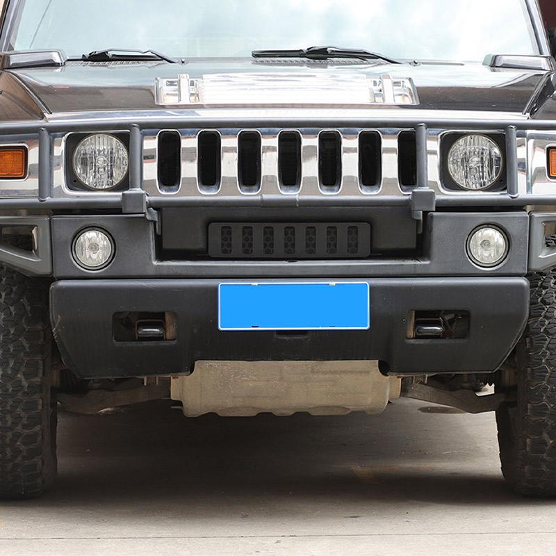 For Hummer H2 2003-2009 Stainless Steel Car Front Bumper Grille Air Intake Cover Mesh Decoration Car Modification Accessories