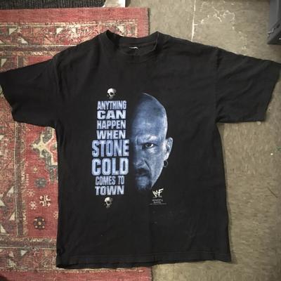 1998 Stone Cold Vintage Steve Austin World Wrestling T Shirt Black Cotton 2 Unisex T-Shirt